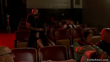 Preview 1 of Baba Miska - Tattooed slut is fucked in theater