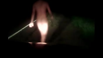 Preview 1 of Pompe Vaginal - Brandon naked and wanking outside