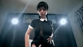 Preview 1 of Sunny Leone Big Boss Sex - Thursday Adams is hot for Homez! #maricahase #cosplay marica 1029 #wednesday #wednesdayaddams #cute #japaneseidol
