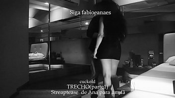 Preview 2 of Kalendra Lust - Hotwife faz um Streptease para f&atilde_ maduro e o corninho filma ela seduzindo o amigo. (TRECHO da Parte 1)
