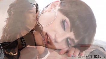 Preview 4 of X Ray Deep Throat - TRANSEROTICA Tbabe Natalie Mars Gaped By Asian Domina