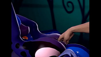 Preview 2 of Metendo Na Bebada - MLP - SFM Clop - Fingering Luna by Fishimira (Sound Added,  HD)