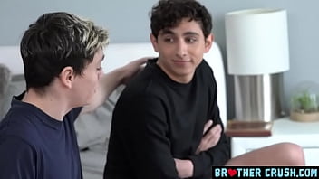 Preview 1 of Dady Small Dad - Innocent cute stepbrother cries out,  but somehow the domination turns him on and his cock gets rock hard
