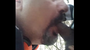 Preview 1 of Jav Junior Idol Naked - sucking a black man at the park