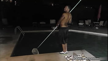 Preview 1 of Pornotube Para Movil - Luckiest Pool Guy! Rome Major Fucks &amp_ Facializes PAWG Valerie Rose!