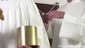 Preview 3 of Chuuk Star Hotel Video - Altar Boy Training- Going Gay