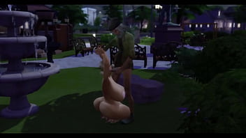 Preview 2 of Yoga Teacher Sex With Aunty - Big ass wife by bum in park