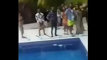 Preview 4 of Bbc Cums Face - Black girls twerk by the pool