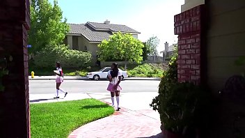 Preview 1 of Guera Tetona - EVASIVE ANGLES Alliee Cat and Deziree Monroe are cute girls on their way home when Deziree shows Alliee that she has a twerk video!