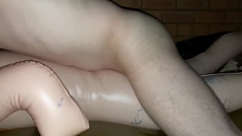 Preview 3 of Hot Sex Afarika Dada - Fucking a male blow-up doll on my waterbed 15-2-2020