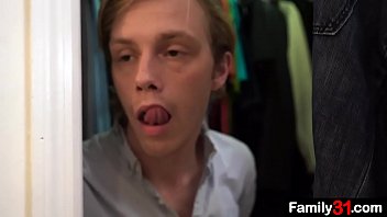 Preview 2 of Hot Forced Romance Video - Step drives his dick deep into the stepson&rsquo_s butt,  making him squirm in and pleasure as his asshole stretches on his &rsquo_s shaft
