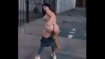 Preview 2 of Granny Like Big Black Hard Cock - a whore naked in the street