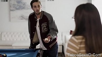 Preview 3 of Mom San Poran Move Com - Brunette sexy girl fuck football player