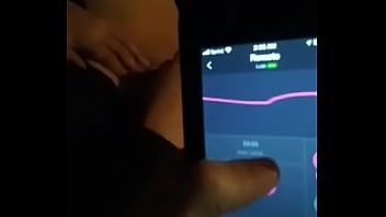 Preview 3 of Teen Brazil 10 - Young Armature Women Masturbating while Man Controls Phone Vibrator App