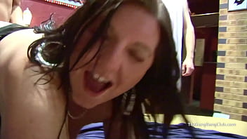 Preview 3 of Www Serbiporno Com En Familia - British BBW licks cum off a teens boobs