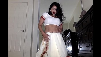 Preview 3 of Smolle 9year Girl Ass - Desi Dhabi in Saree getting Naked and Plays with Hairy Pussy
