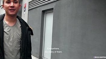 Preview 1 of Cock Milk Drinking Sleeping Girl - POV raw fucking a cute young guy who needs the cash - CZECH HUNTER