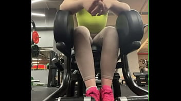 Preview 2 of Stretch Sister - Crazy gym fucking in public