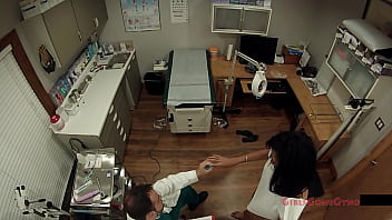 Preview 2 of Famlyle Sex - Shy Innocent Mixed Girl Undergoes Mandatory New Student Physical - GirlsGoneGyno Bella,  Tampa University Physical - Part 4 of 7 Reup