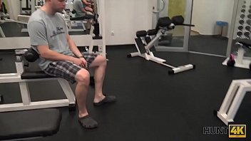 Preview 3 of 3d Big Boodies Com - HUNT4K. Naive gym bunny has sex with rich male instead of training