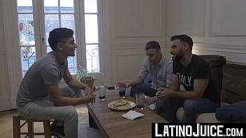 Preview 1 of Xxxbf Video Moves Hinde - LatinoJuice.com - Lovely stud Jonas Matt blowed by hairy gay Rodrigo El Santo