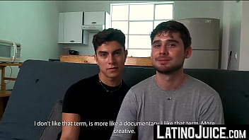 Preview 2 of All Saxy Video Full Original - LatinoJuice.com - Newly engaged Alfonso and Adrian have their first horny sex as a couple