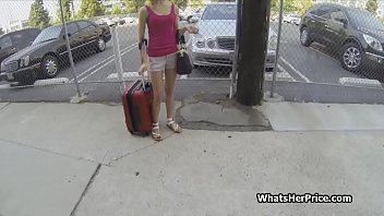 Preview 2 of Girls Dress Opning - Picking up and fucking cute blonde from the street