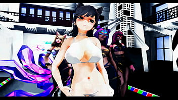 Preview 3 of My Nude Dana - DUN DUN Oksana Fluff feat. EVERGLOW