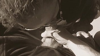 Preview 2 of Arbi Sex 14 Old - Nerd wipes cum on him after she sucks his cock
