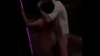 Preview 4 of Bukkake Rena Reindeer - Chinese girl runs into white guy outside,  she gets fucked and creampied