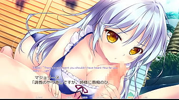 Preview 1 of Cam Firm - Hime to Otome no Yakimochi LOVE -Kirameki Natsu Monogatari!- Route5 Scene2 with subtitle