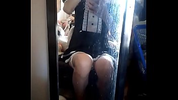 Preview 2 of Korean Pooping Cam - 【朱音もみじ】　メイド　スクール水着　【着替え】