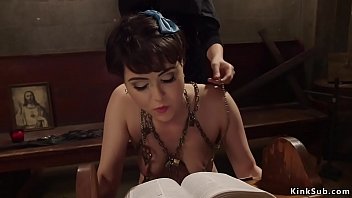 Preview 3 of Old School - Bas sinner is anal fucked by nun lezdom