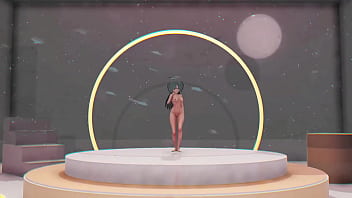 Preview 3 of Chloe Carter Slammed - Blue Archive Yuuka Hentai Undress Dance Teddy Bear Playboy Girl Mmd 3D Clear Blue Hair (CLIP)