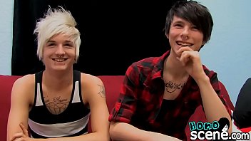 Preview 1 of Sel Tod - Rough anal after make out session with two emo twinks