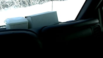 Preview 1 of Molly Woodz - On Our Ski Vacation,  I Strip and Pee in the Snow
