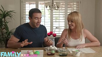 Preview 1 of Natasa Malkova Anal Video - Horny Little Teen Fucks Her StepBrother For Easter Quarantine
