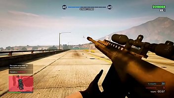 Preview 4 of Teats Pain - Vs residentevil5-p | Sniper vs Sniper | V&iacute_deo sin censura | GTA V | Online