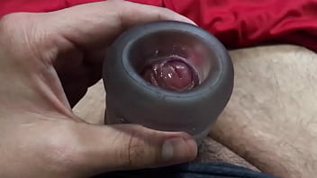 Preview 4 of Nude Tit - Tight foreskin cock,  with fun toy
