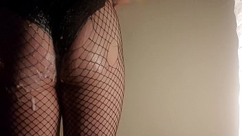 Preview 2 of Tied Up Neck - Fishnet Cucumber Booty Hoe