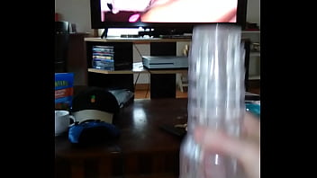Preview 1 of Hindi Spoking Sex - Stroking my cock with a Fleshlight until I cum