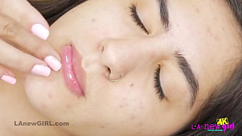 Preview 4 of Sex Video Of Priya Prakash - Sexy girl slowly travels over perfect body in 4K Closeup
