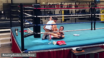 Preview 3 of Crazy Step Father - Draven Navarro pounded by teammate Alex Rim drilling in the ring - Reality Dudes