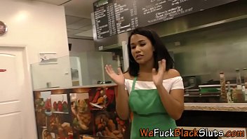 Preview 1 of Village Oldxxx - Ebony teen eats cummed over pitta