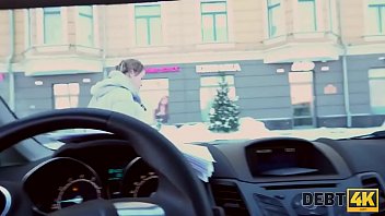 Preview 1 of Full Hd Porn00 Tubxcom - DEBT4k. Poor bartender gets money for handjob in the car