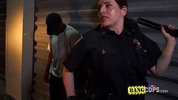 Preview 2 of Body Big Sexs - Rapper gets music studio raided by cock hungry milf cops