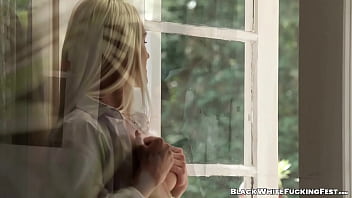 Preview 1 of Step Mom Harmony Reigns - Gorgeous platinum blonde takes big black cock deep inside
