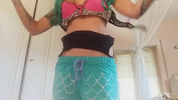 Preview 1 of Desi La - my stepsister tries on her new bikini,  she doesn&#039_t know she is being watched by me