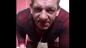 Preview 4 of Von Tochter - bisexual crossdresser mark wright bends over and drinks his own piss while asking to be assfucked at the same time