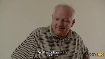 Preview 2 of Slutwife Collar - DADDY4K. Nice babe Ornella Morgen wants to try sex with seasoned senior